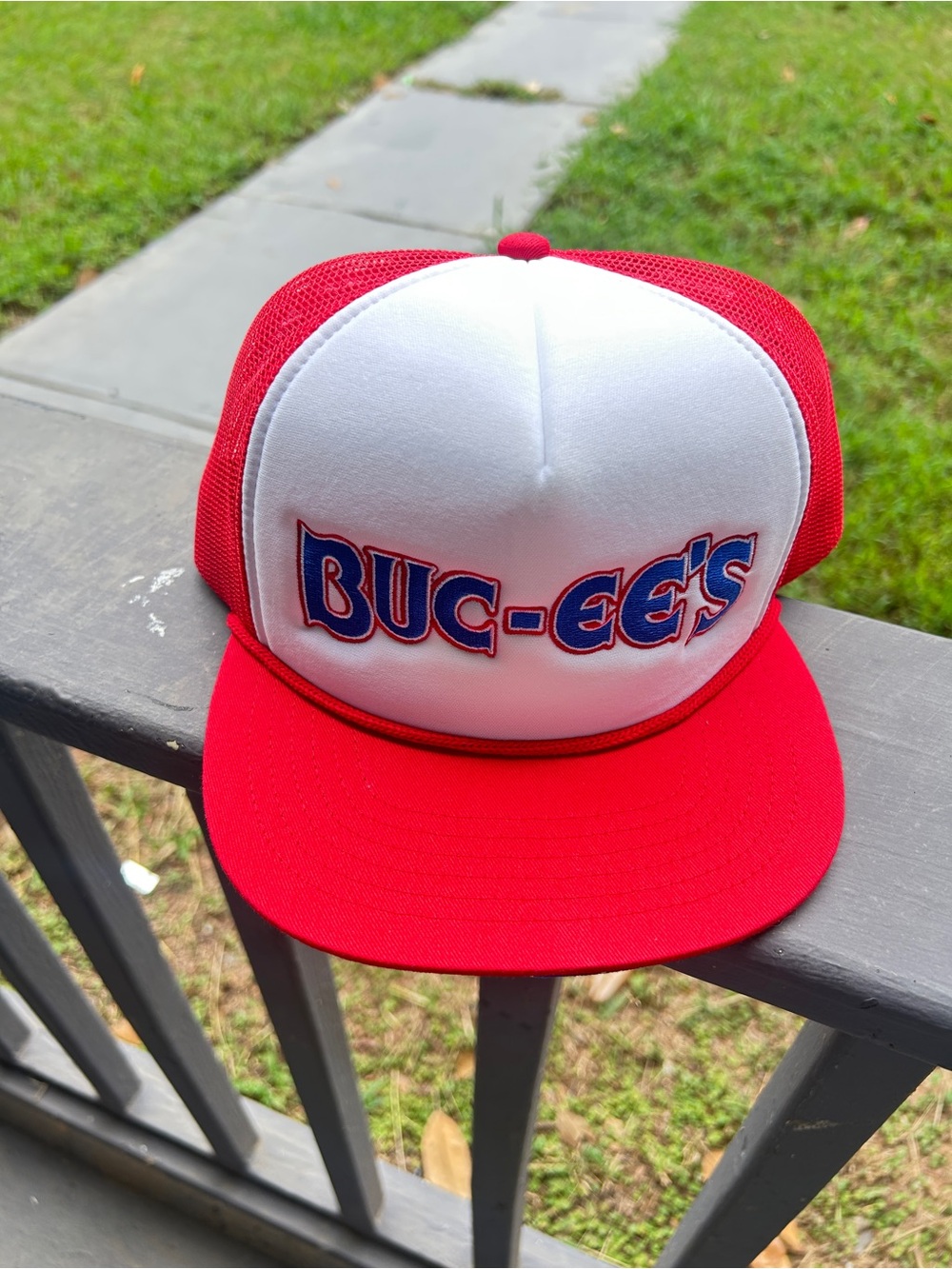 Buc-ee's Red & White Trucker Hat